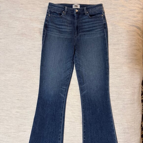 Claudine Raw Hem High Waist Ankle Flare Jeans - Size 31 - Picture 1 of 4